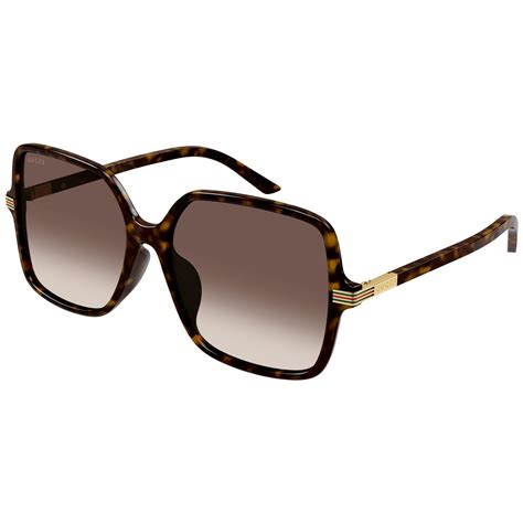 gucci tort rectangle sunglasses|Gucci square sunglasses unisex.